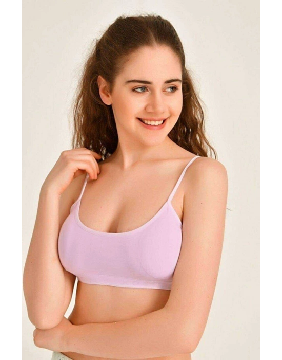 Pedli İp Askılı Beyaz ve Pembe Büstiyer 2 adet