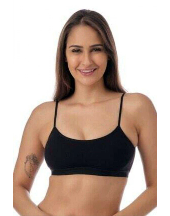 Pedli İp Askılı Siyah Büstiyer 2 adet