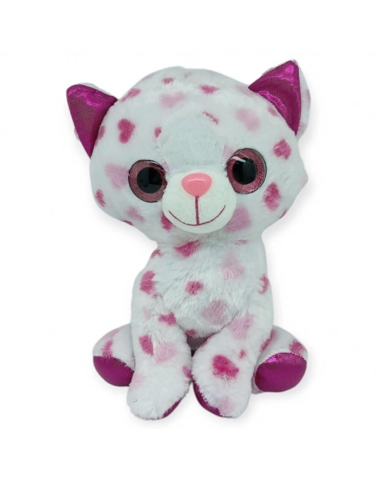 Peluş Cam Gözlü Hayvanlar 25 cm - Kedi