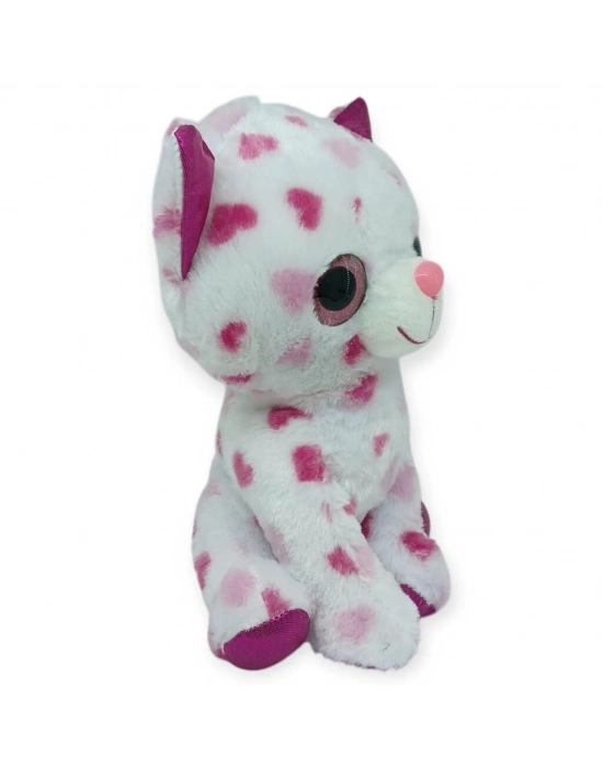 Peluş Cam Gözlü Hayvanlar 25 cm - Kedi