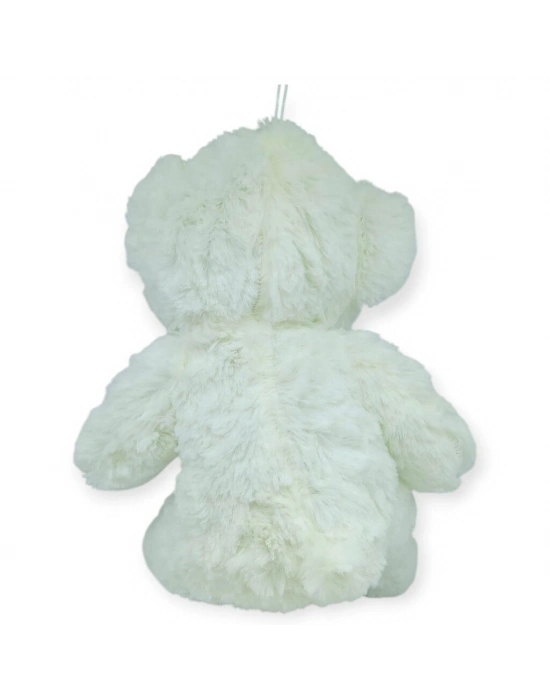 Peluş Papyonlu Ayıcık 40 cm - Beyaz