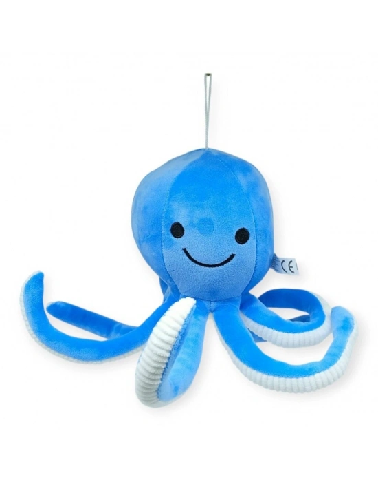 Peluş Sevimli Ahtapot 30 cm - Mavi