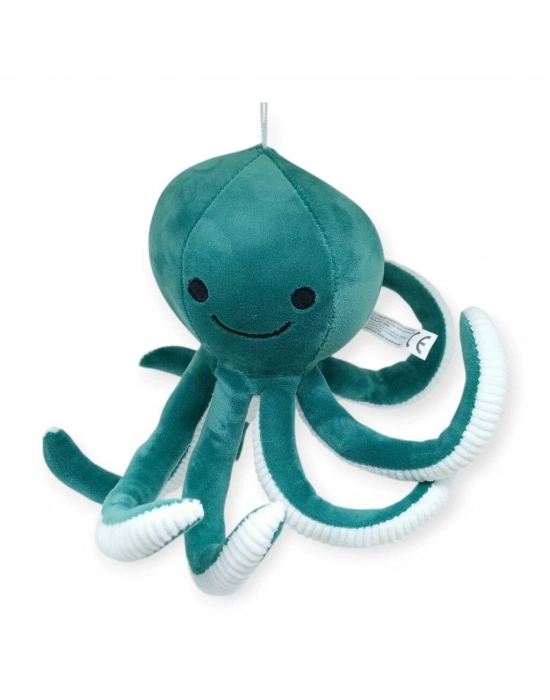 Peluş Sevimli Ahtapot 30 cm - Yeşil