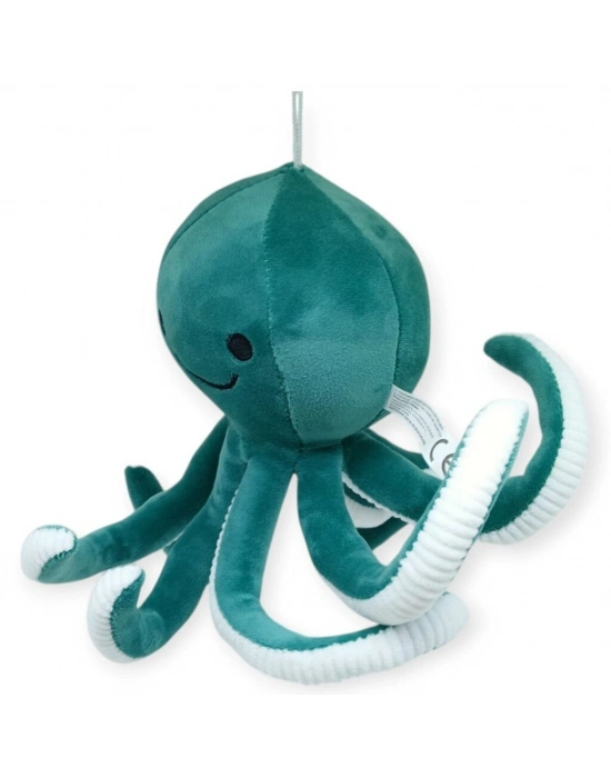 Peluş Sevimli Ahtapot 30 cm - Yeşil