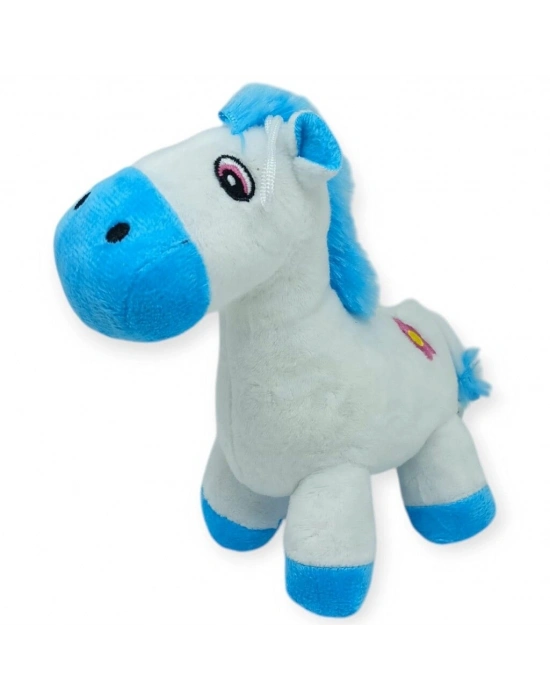 Peluş Sevimli Hayvanlar 25 cm - Mavi At