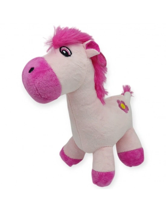 Peluş Sevimli Hayvanlar 25 cm - Pembe At
