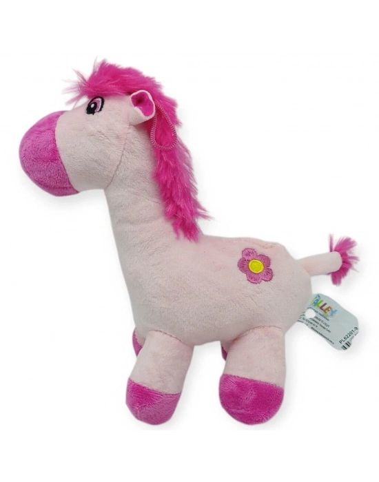 Peluş Sevimli Hayvanlar 25 cm - Pembe At