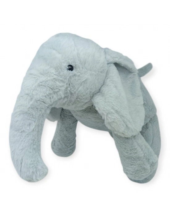 Peluş Sevimli Hayvanlar 65 cm Uyku Arkadaşım Fil - Gri