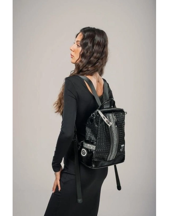 Pely Siyah Cilt Kol Ve Sırt Çantası