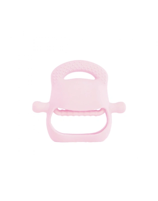 Pembe Bebek Silikon Diş Kaşıyıcı