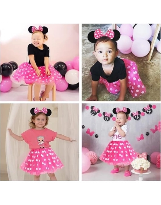 Pembe Fiyonklu Minnie Mouse Tacı