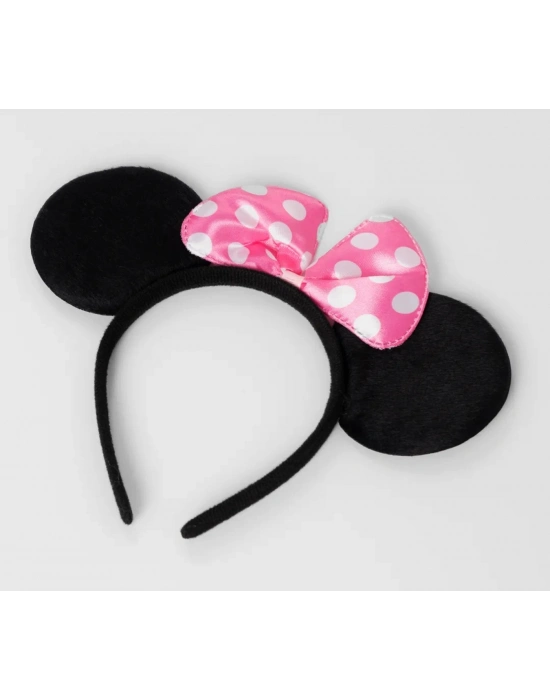 Pembe Fiyonklu Minnie Mouse Tacı Mini Kulak