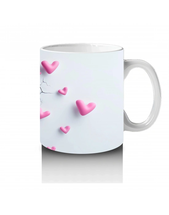 Pembe Kalpler Arasında Bakan Sevimli Yunus – Baskılı Kahve Kupası