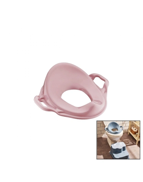 Pembe Kulplu Çocuk Klozet Adaptörü