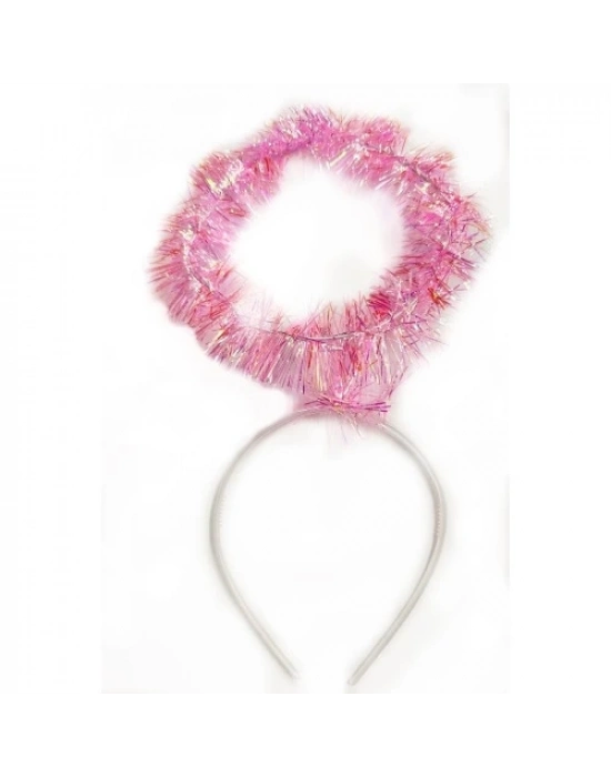 Pembe Metalize Melek Hare Taç