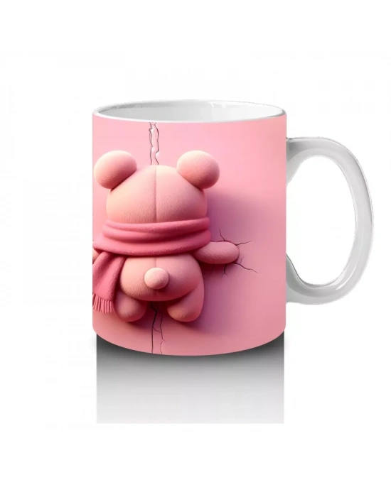 Pembe Oyuncak Ayılar – Baskılı Kahve Kupası