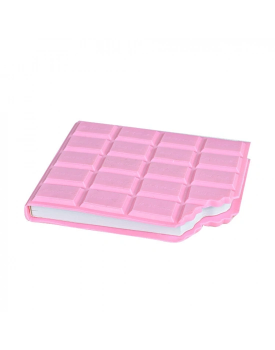 Pembe Peluş Ayıcık, Kar Küresi Ve Pembe Çikolata Not Defteri Hediye Seti