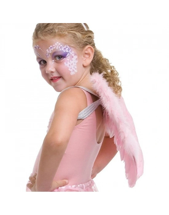 Pembe Renkli Orta Boy Çocuk Melek Kanadı 40x60 Cm