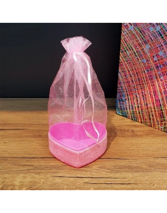 Pembe Tül Kese