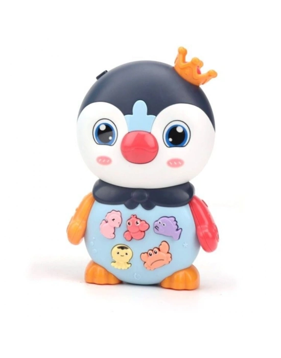 Penguen Eğitici Bebek Piyanosu - Lacivert