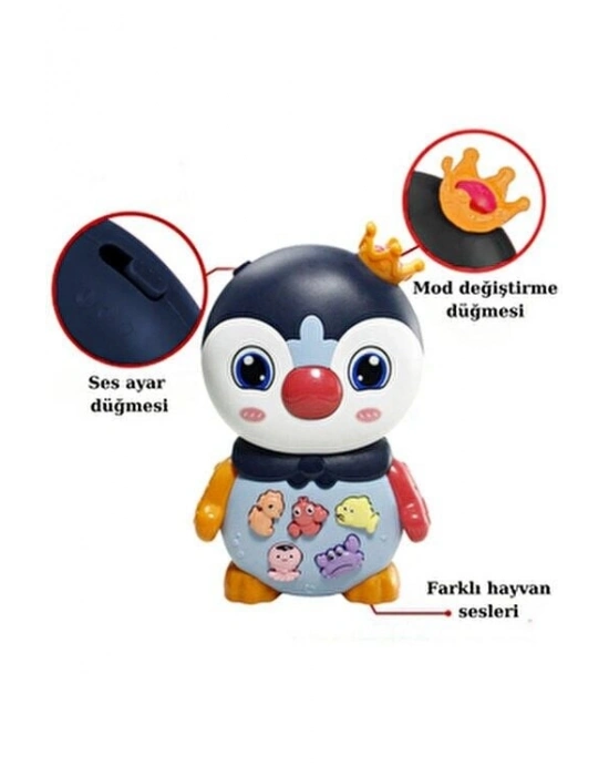 Penguen Eğitici Bebek Piyanosu - Lacivert
