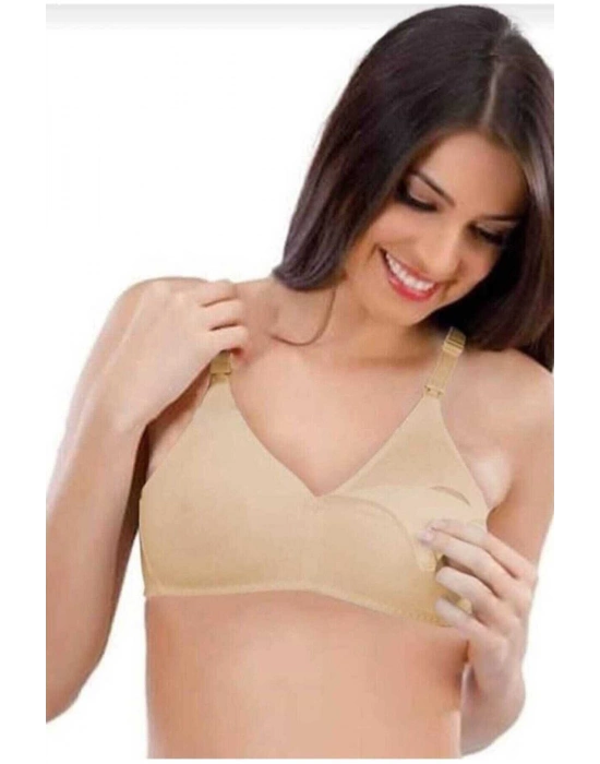 Penye Pamuklu Emzirme Sütyeni Ten