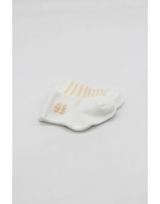 Penye Soket Çorap 2li 10139 Ekru Somon