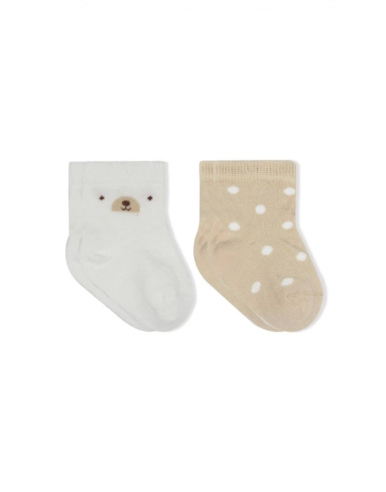 Penye Soket Çorap 2li 10142 Ekru Bej
