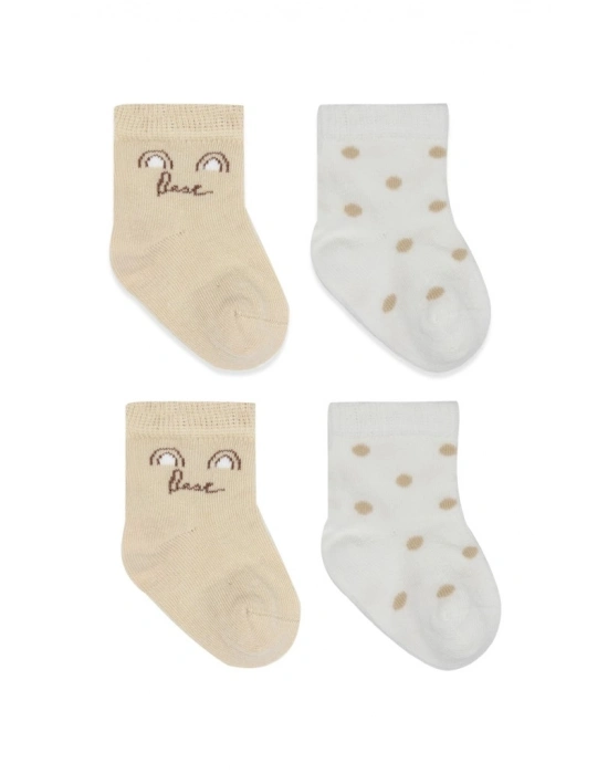 Penye Soket Çorap 2li 10142 Ekru Kahve