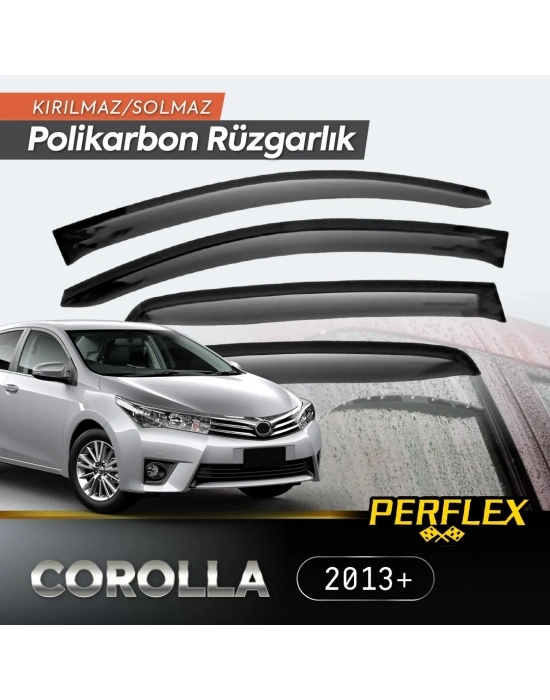 Perflex Polikarbon Kırılmaz Rüzgarlık V2 Mugen Toyota Corolla 2013+