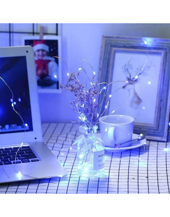 Peri Led Işık 5 Metre Beyaz  Dekor Lambası 50 Ledli