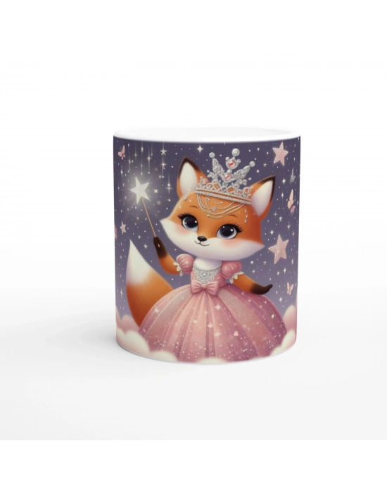 Peri Masalı Prenses Tilki Temalı Çocuklara Özel Baskılı Kupa Bardak