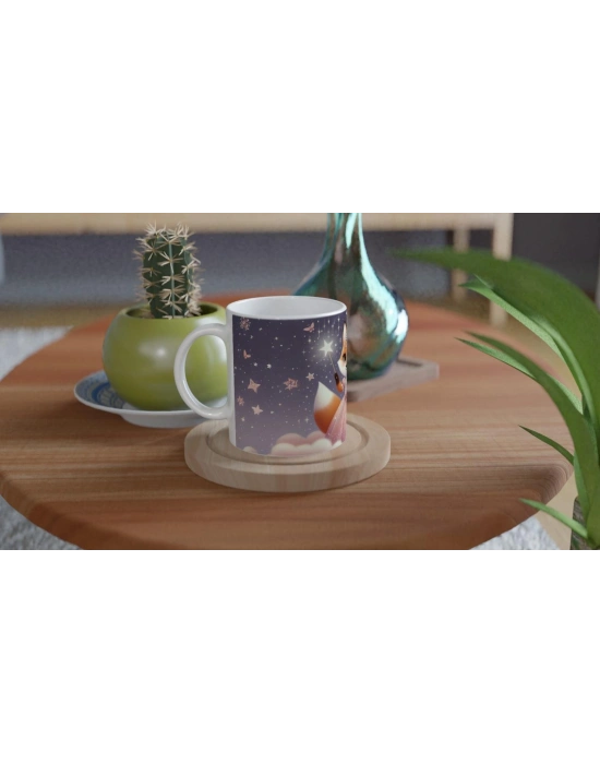 Peri Masalı Prenses Tilki Temalı Çocuklara Özel Baskılı Kupa Bardak