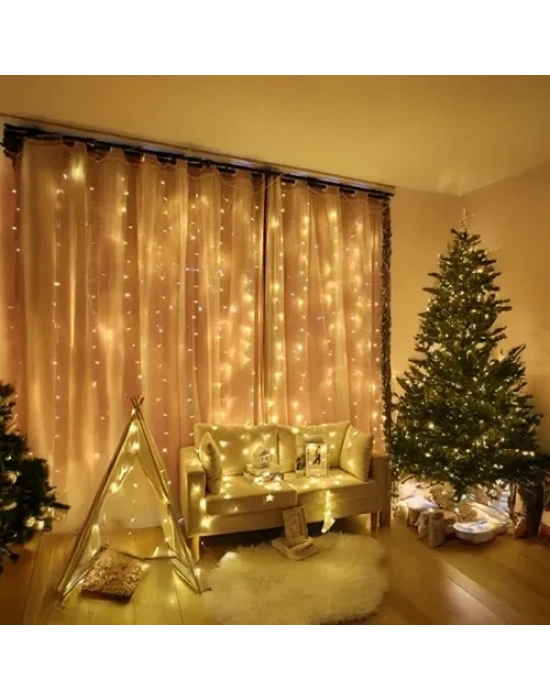 Peri Perde Led 3*3m 300 Led Gün Işığı