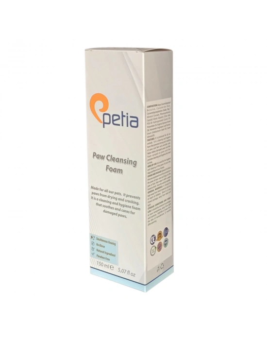 Petia Paw Cleansing Foam Doğal Kedi Köpek Pati Temizleme Köpüğü 150 ml