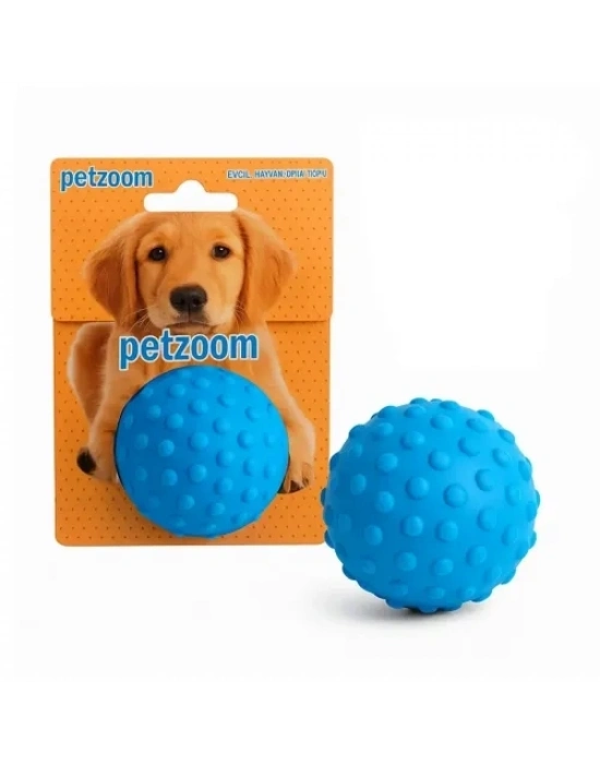 PetZoom Mavi Dikenli Köpek Oyun Topu
