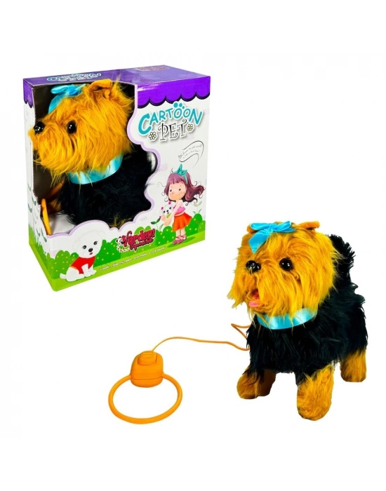 ® PFT-B267 PELUŞ TASMALI YÜRÜYEN KÖPEK MAVİ -VRD