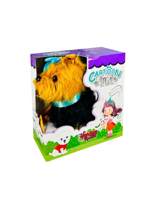 ® PFT-B267 PELUŞ TASMALI YÜRÜYEN KÖPEK MAVİ -VRD