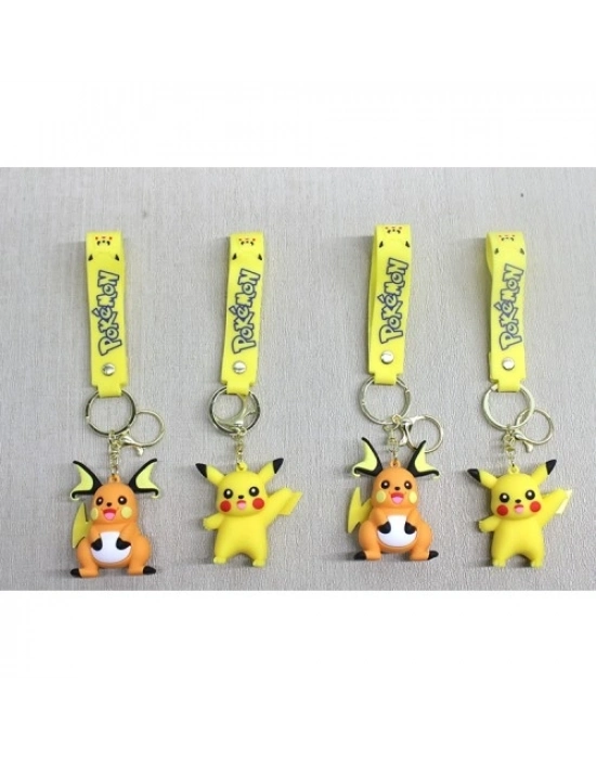 Pikachu Raichu Silikon Anahtarlık