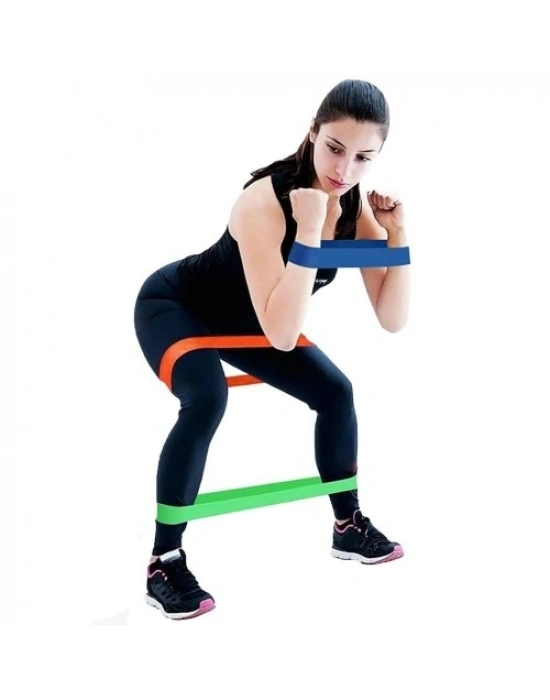 Pilates Direnç Lastiği Seti 5 Adet