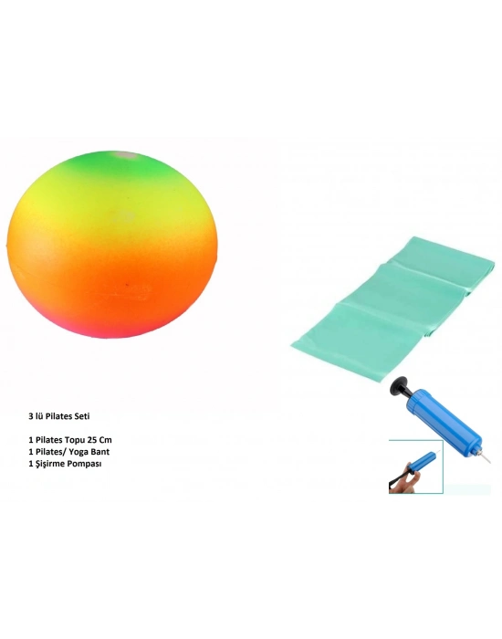 Pilates Seti - Top - Pompa - Bant