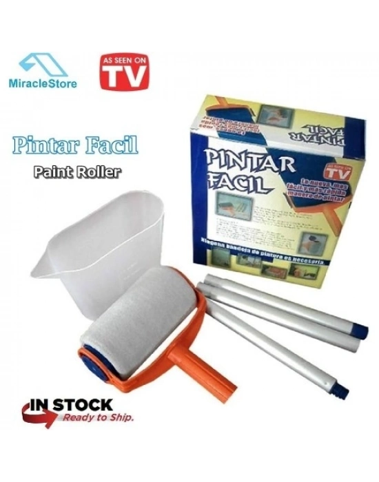 Pintar Facil Pratik Damlatmayan Boya Rulosu Ve Fırçası