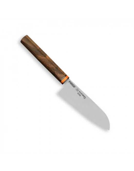 Pirge 12105 Titan East Santoku Şef Bıçağı 16 Cm - Ceviz Sap