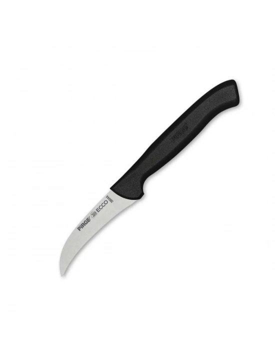 Pirge 38044 Ecco Kıvrık Eğri Sebze Dekor Bıçağı 7,5 Cm - Siyah