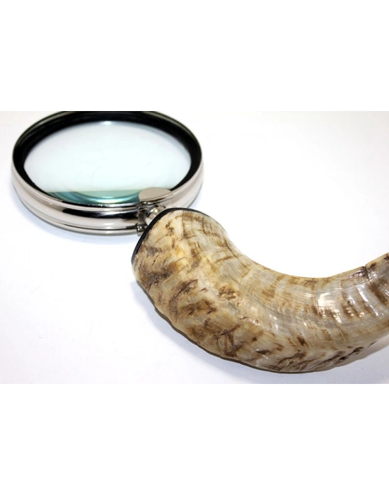 Pirinç Boynuz Saplı Büyüteç Model 1