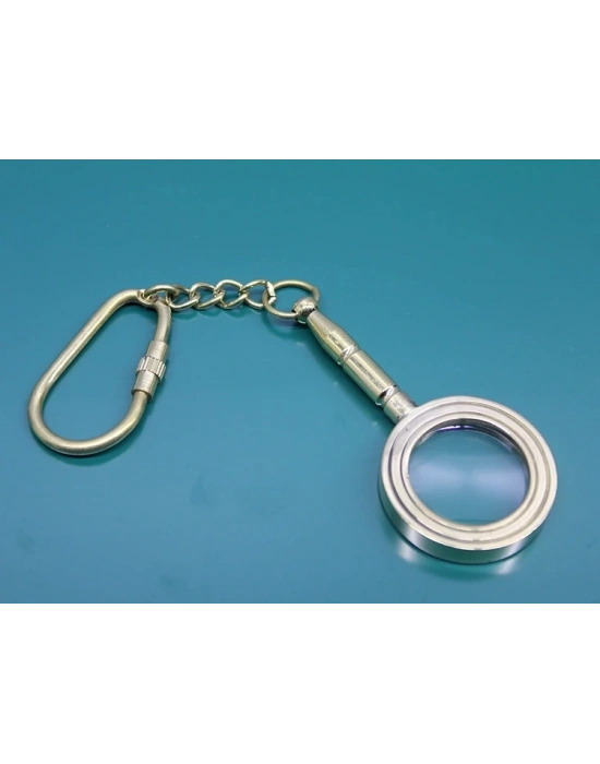 Pirinç Büyüteç Anahtarlık 2589