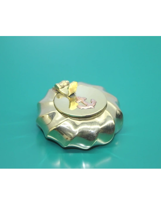 Pirinç Çapalı Kapaklı Küllük 6 Cm