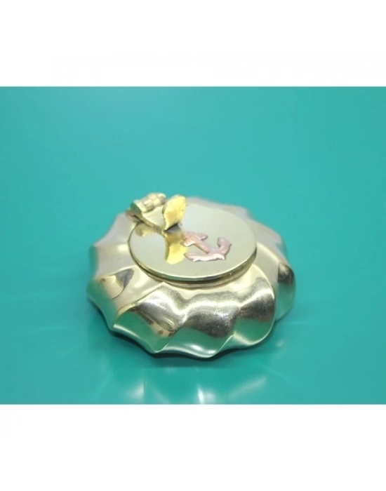 Pirinç Çapalı Kapaklı Küllük 6 Cm