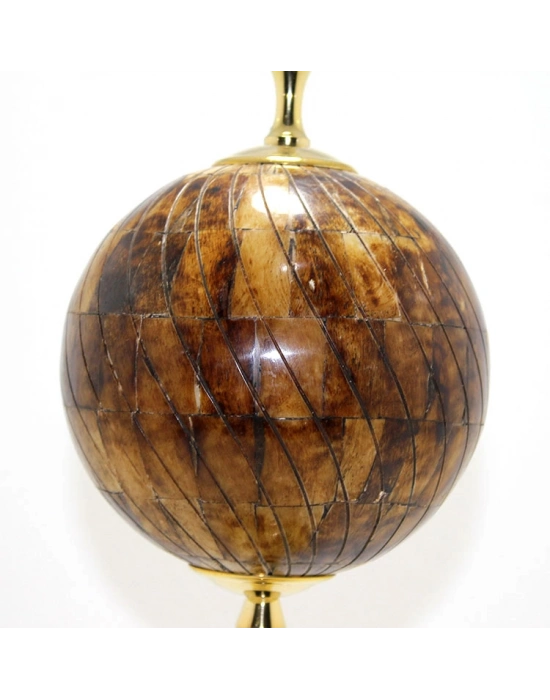 Pirinç Dünya Küre Kemikli