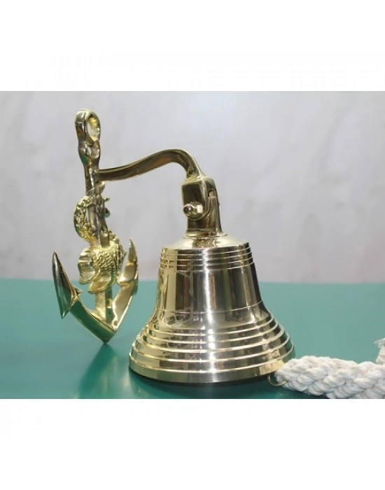 Pirinç Duvara Asmalı Çapalı Çan